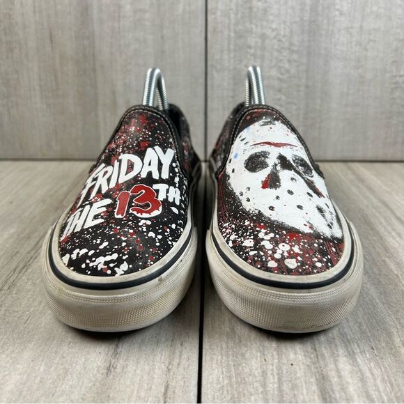 Vans House of Terror Friday The 13th Jason Voorhees Slip On Classic Women Size 5 - Picture 6 of 10
